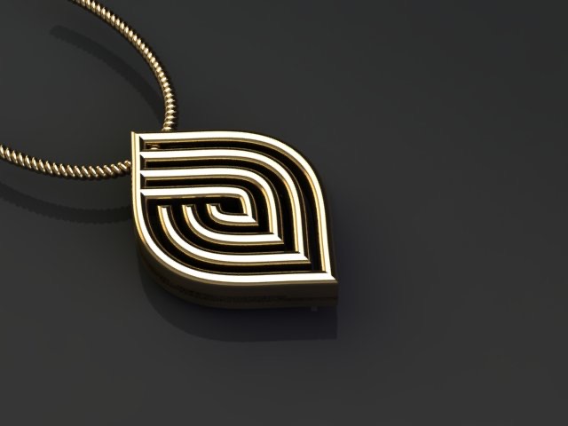 Dripfy Gold Pendant